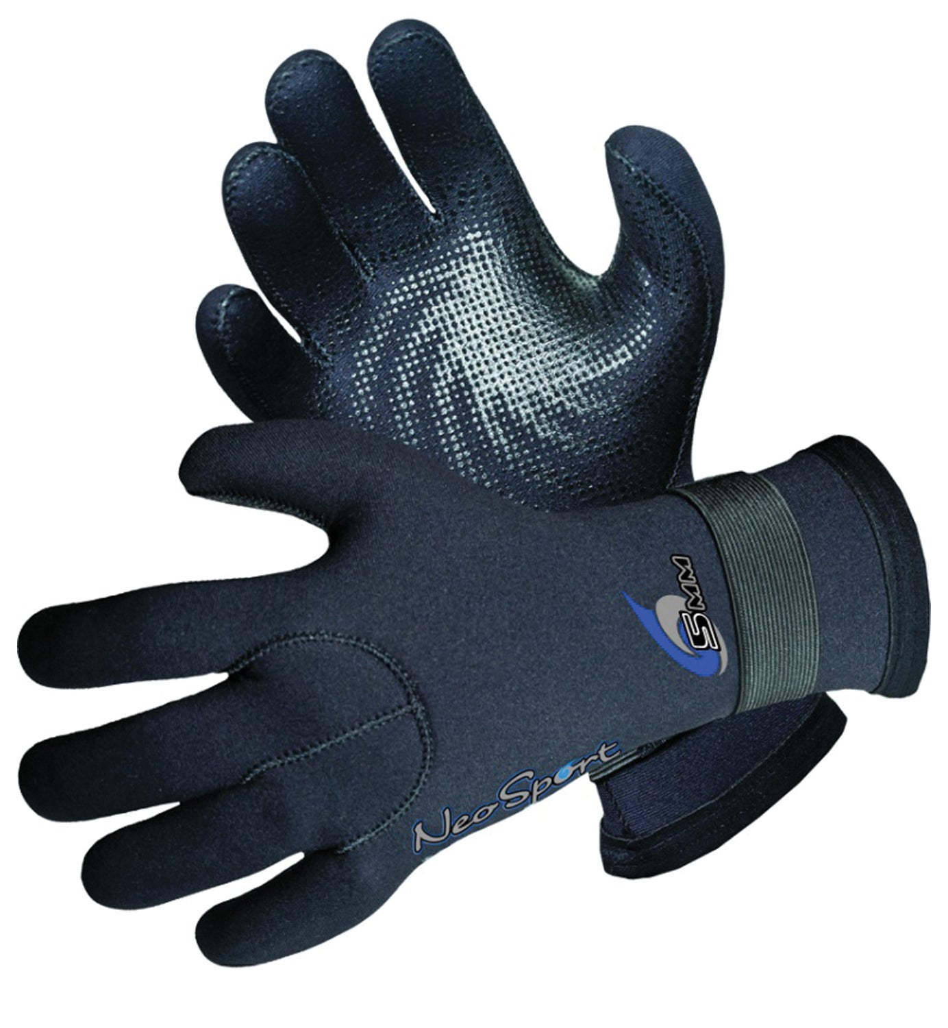 Neoprene Water Sports Gloves with Velcro Wrist Closure – Durable 3mm Material, Hi-Grip Palm, Cyclone Design, Ideal for Wetsuits & Water Activities