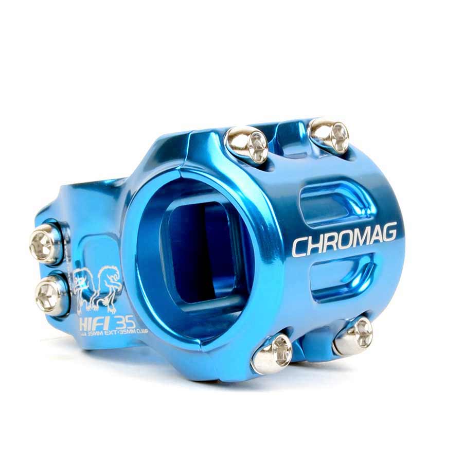 Chromag HiFi Stem 1-1/8'' L: 50mm, 0°, Dia: 35mm, Blue