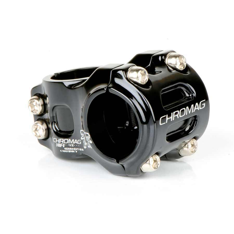 Chromag Hifi V2 Stem Clamp: 31.8mm , L: 31mm, Steerer: 1-1/8'', 0°, Black