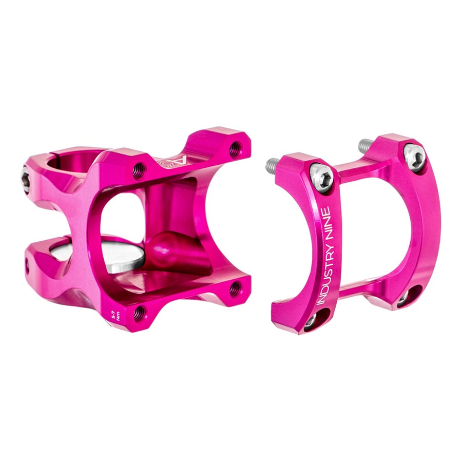Industry Nine A35 Stem Diameter: 35mm, Length: 40mm, Steerer: 1-1/8'', 8°, Pink