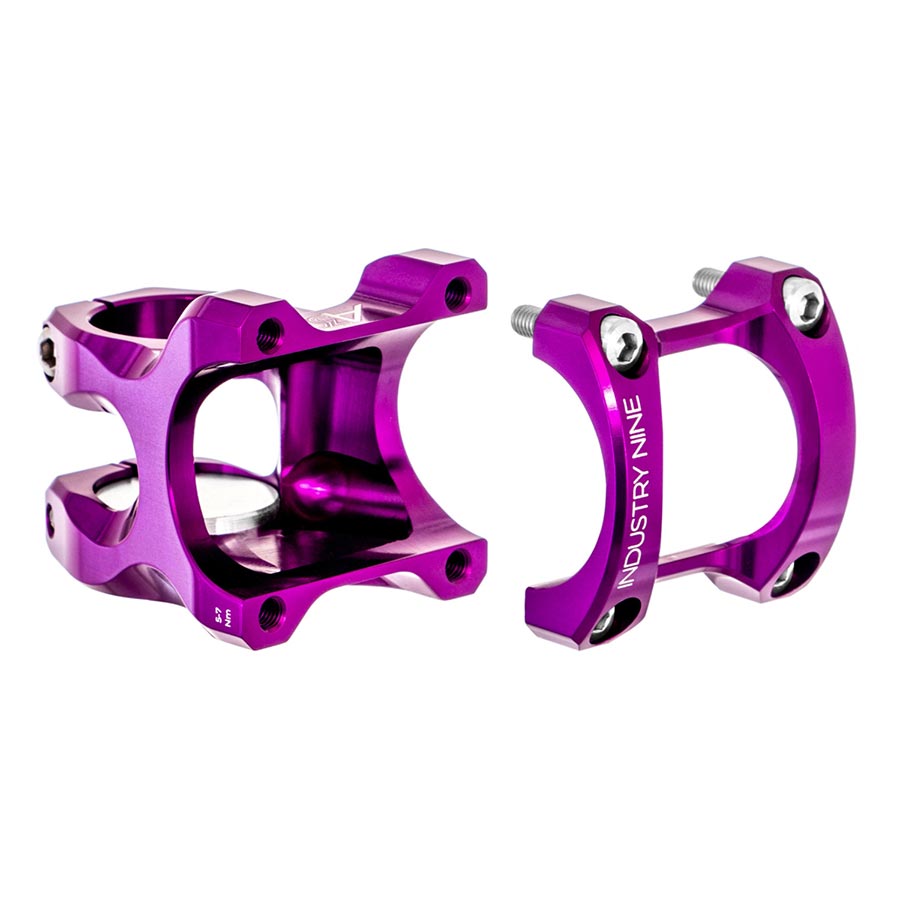 Industry Nine A318 Stem Diameter: 31.8mm, Length: 30mm, Steerer: 1-1/8'', 8°, Purple