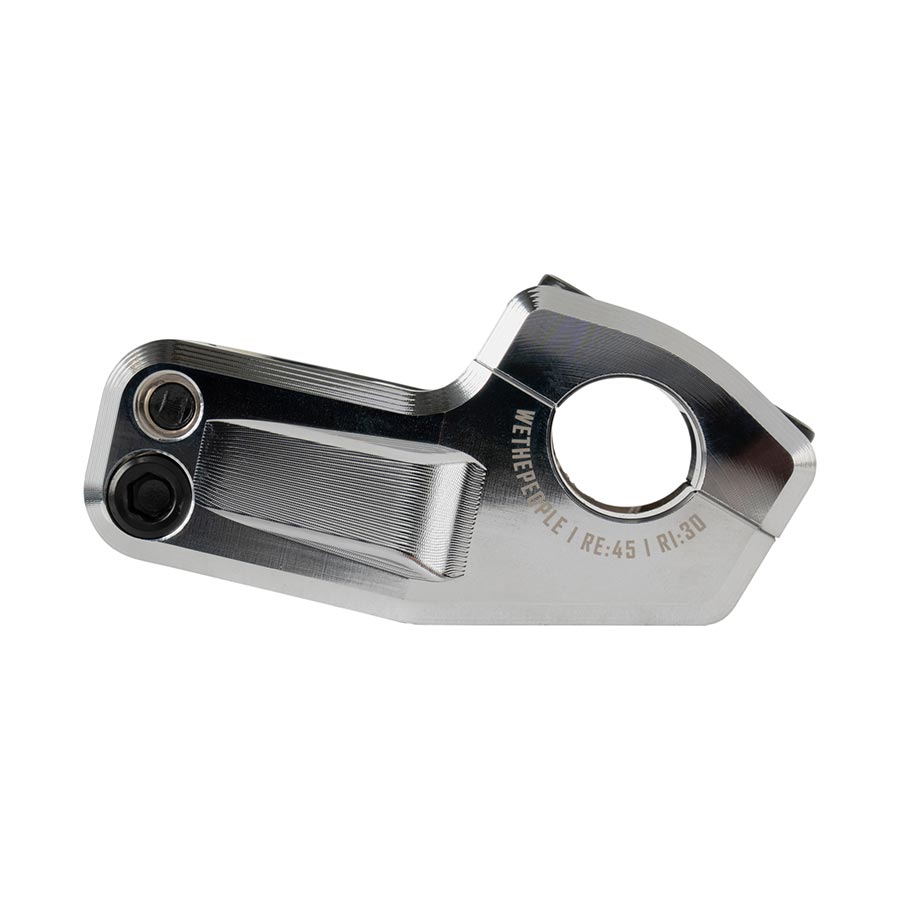 WeThePeople Kira Stem – Aluminum, Signature Street/Flatland Design, 22.2mm Clamp, 45mm Reach, Steerer Tube Compatible, Chrome/Black/Multicolor