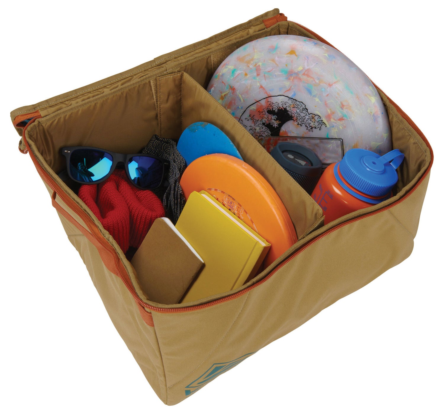 Kelty Window Seat in Gold/Teal: Comfort and Style for Your Home