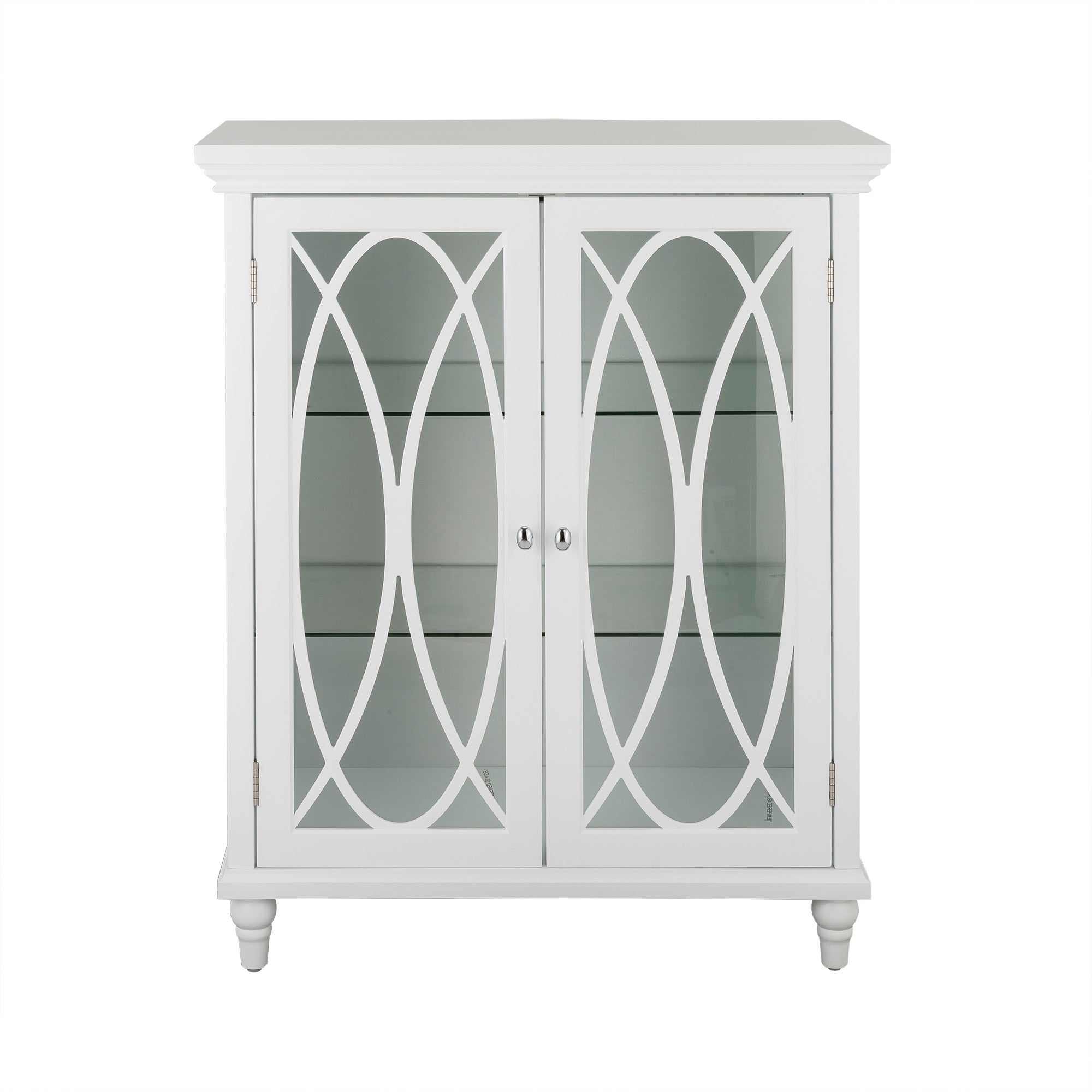 Teamson Home Florence 26-in x 32-in x 12.5-in White Freestanding Linen Cabinet