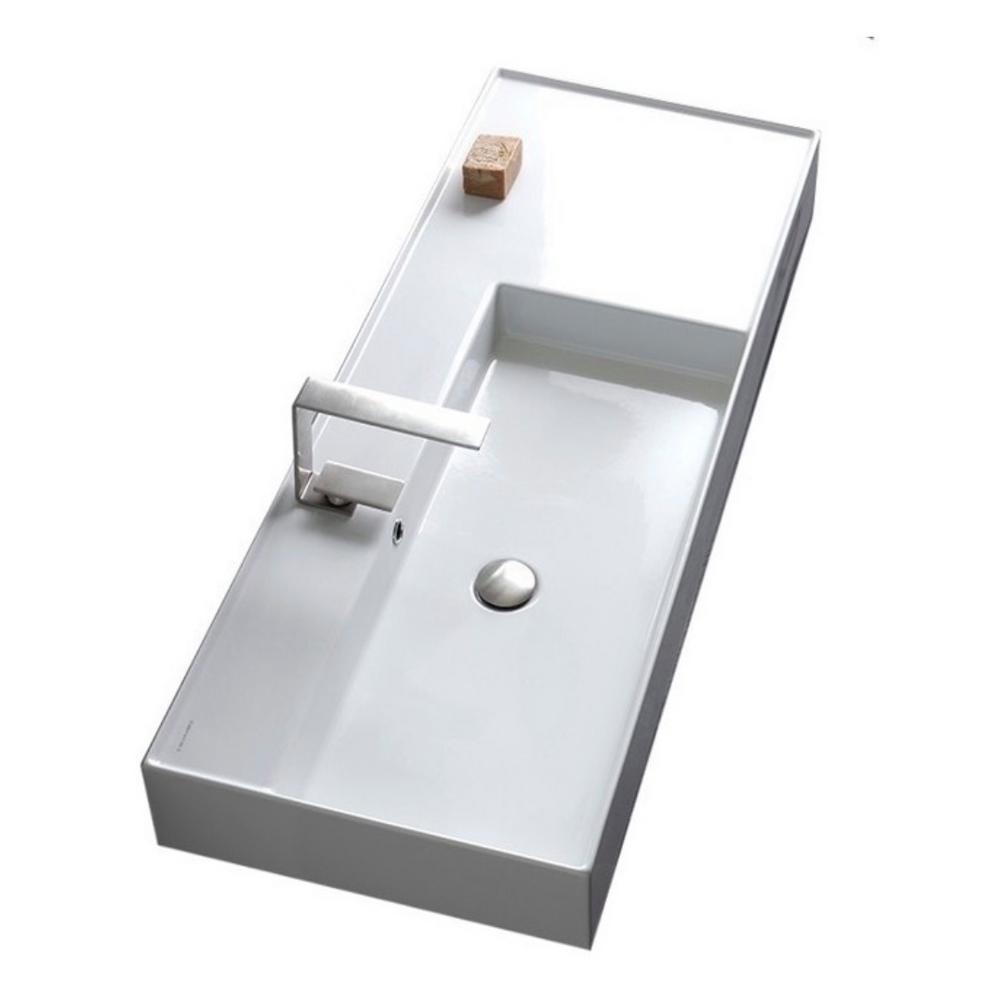 Nameeks Teorema 2-Wall Mounted Bathroom Sink in White