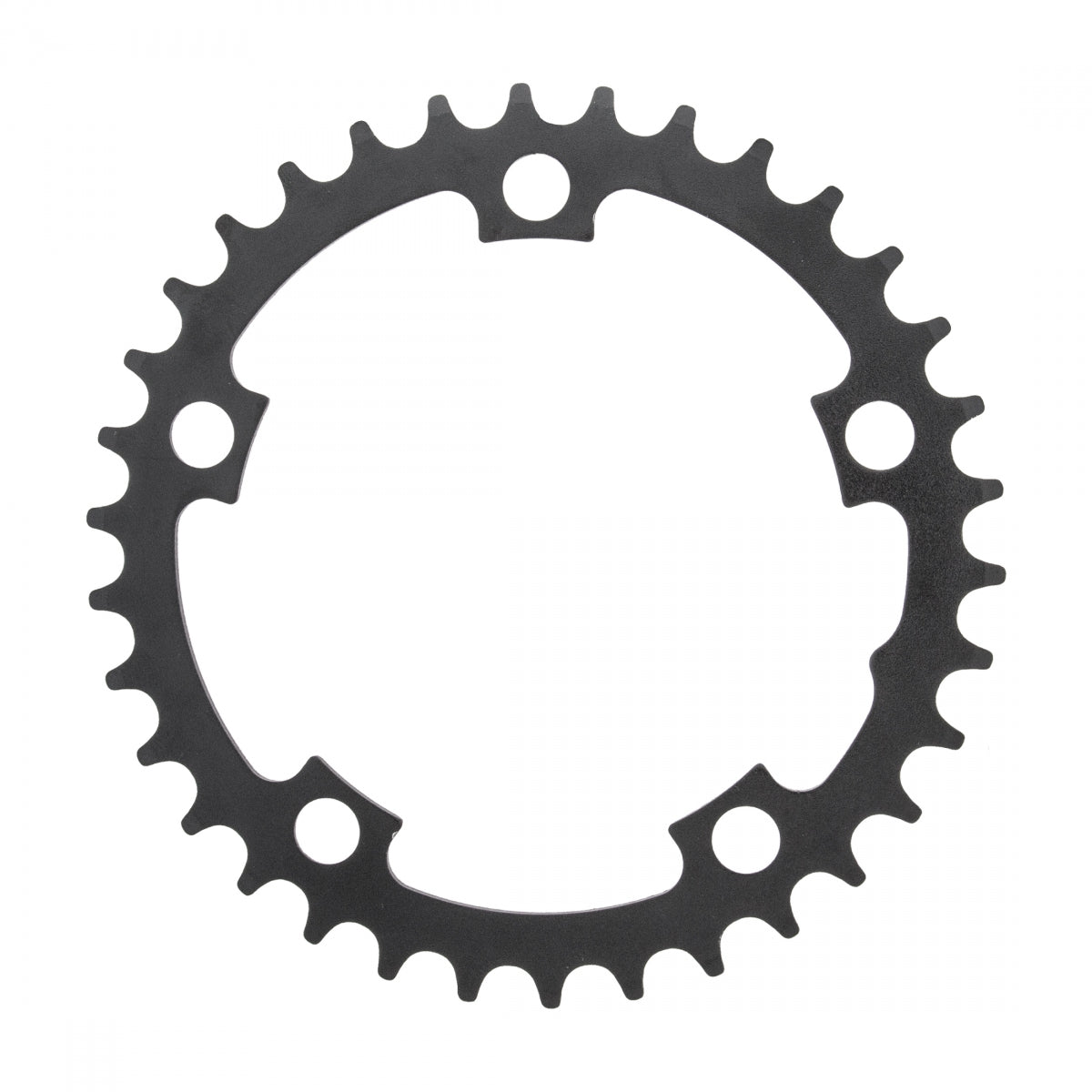 Sunrace RS0 Chainring 34t 110 BCD 5-Bolt Aluminum Black/Silver Rd MTB