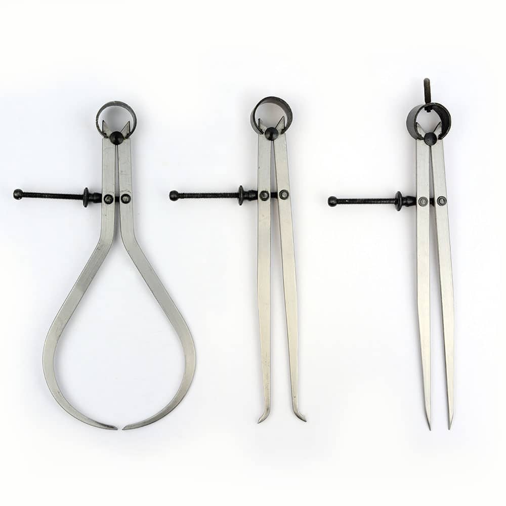 3 Pieces 8-Inch Spring Caliper / Divider Set