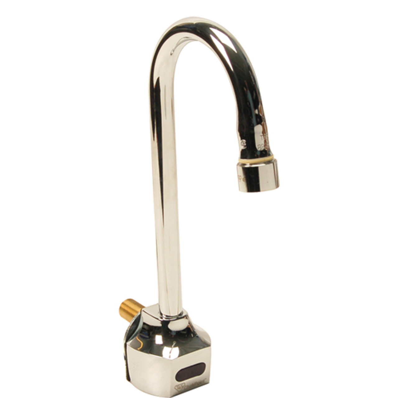 EC-3101 - T&S Brass - Single Hole Wall Mount ChekPoint™ Hands Free Faucet w/ 4 1/8 in Gooseneck Spout