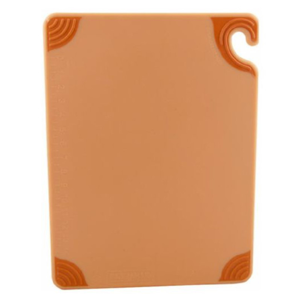 CBG152012BR - San Jamar - 15 in x 20 in x 1/2 in Saf-T-Grip® Brown Cutting Board