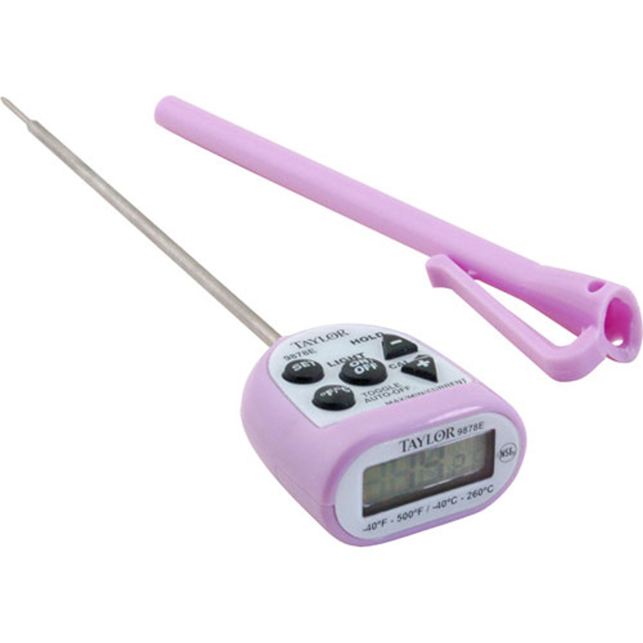 9878EPR - Taylor Precision - -40° to 500°F Allergen-Safe Digital Thermometer