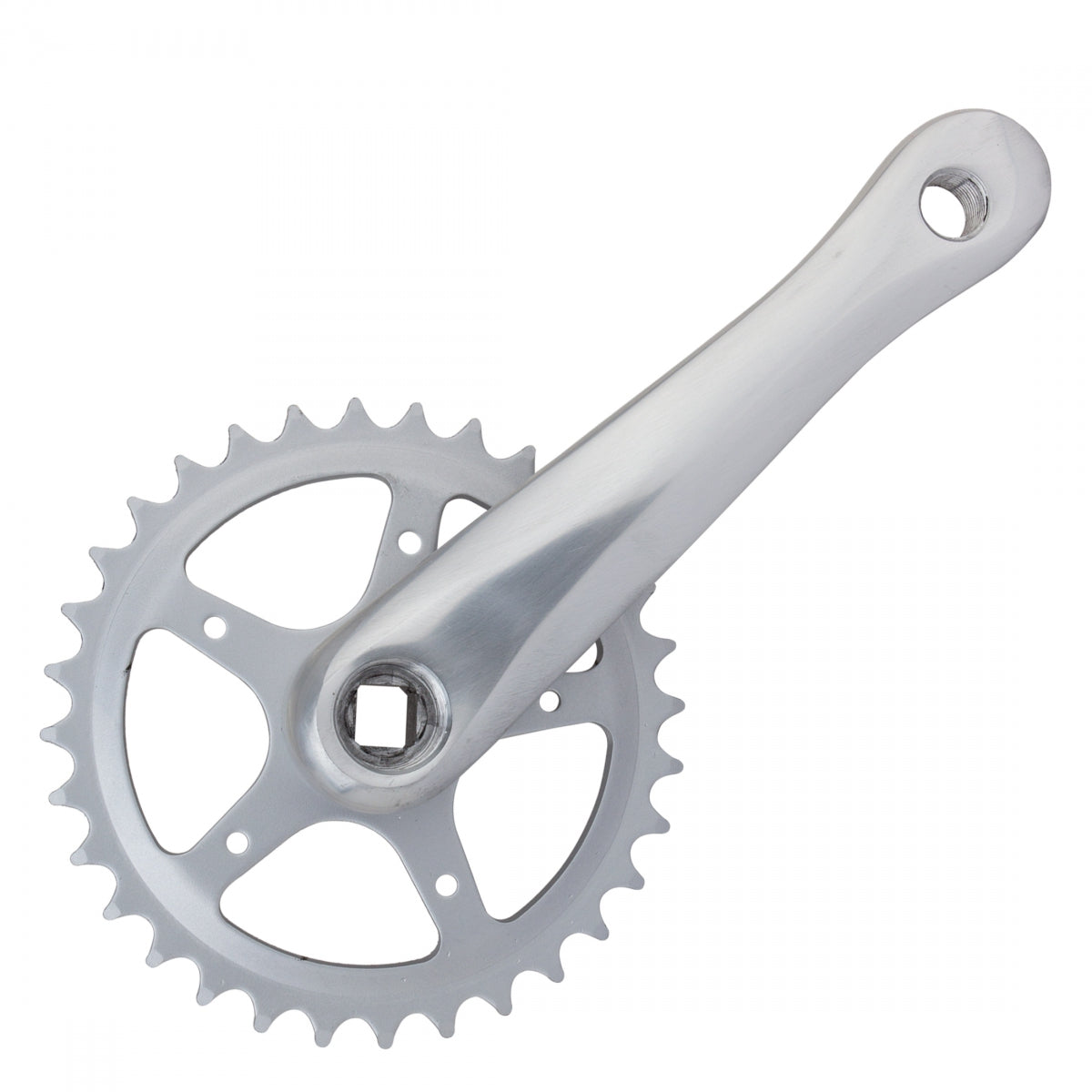 Sunlite Alloy Crankset 152x32 Single Speed 113mm JIS SQR Taper Aluminum
