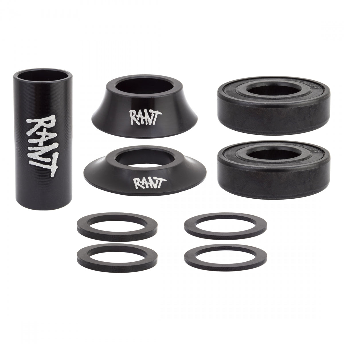 Rant Bang Ur Cartridge Bearing Mid Bottom Brackets Black for 19mm Spindle Cranks