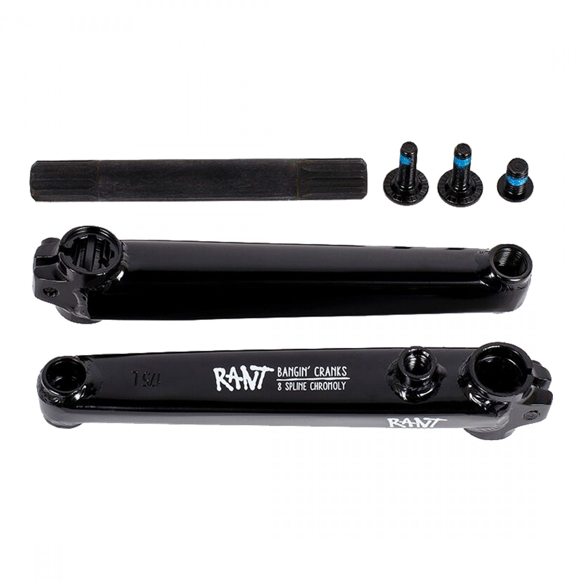 Rant Bangin 8 Crankset 170mm 19mm BB Axle Included Single Speed BLK