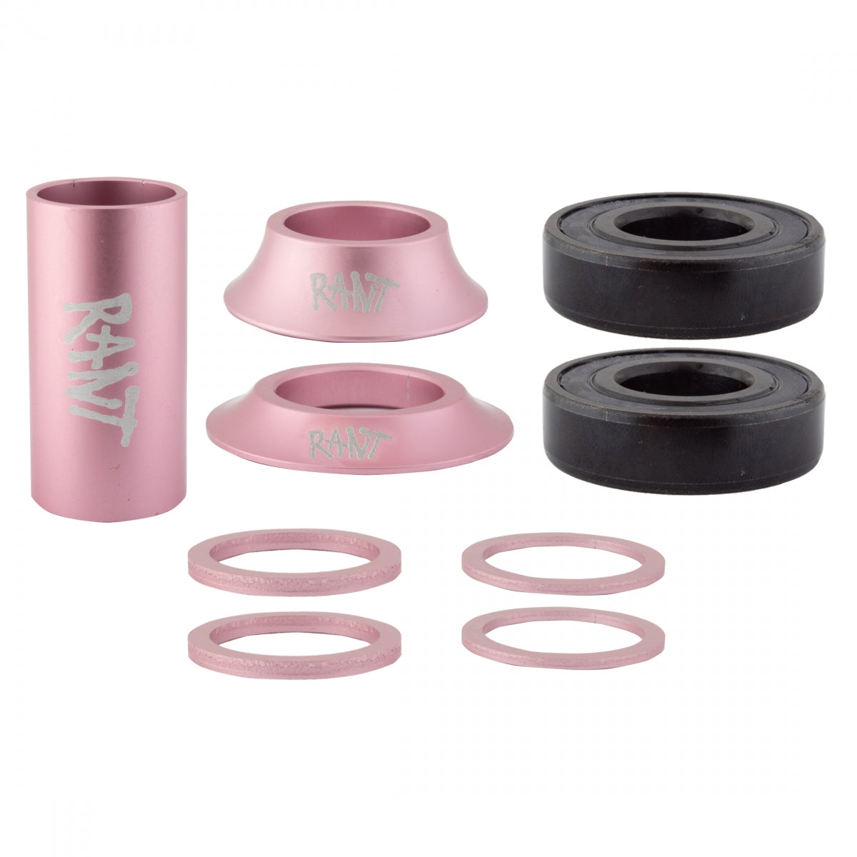 Rant Bang Ur Cartridge Bearings Mid Bottom Brackets Pepto Pink for 22mm Cranks