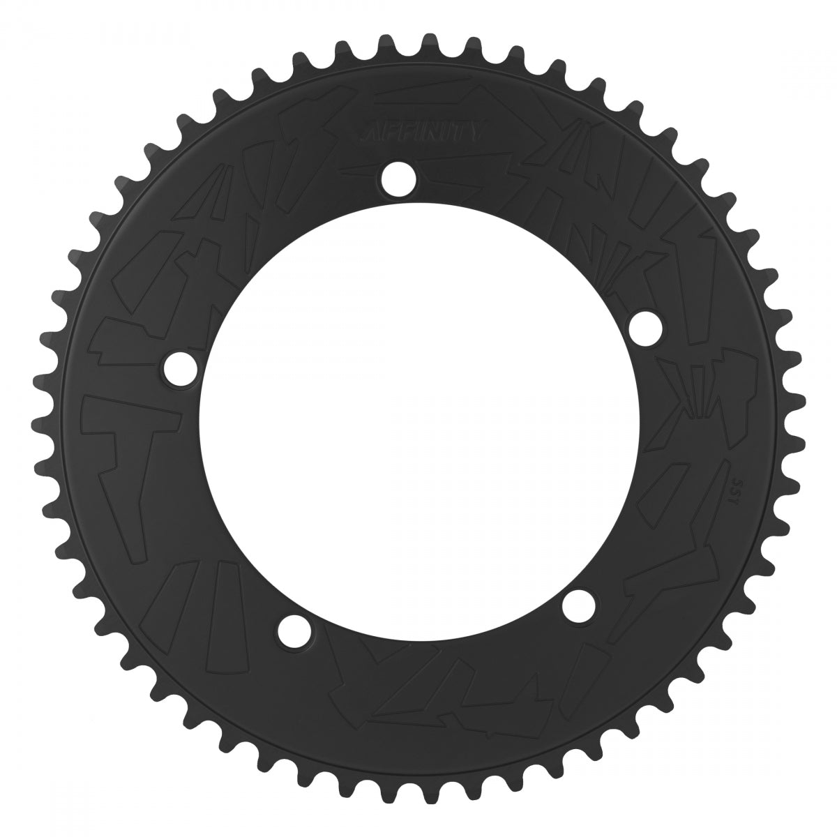 Affinity Pro Track Chainring 55t 144 BCD 5-Bolt Aluminum Hard Anodized Black
