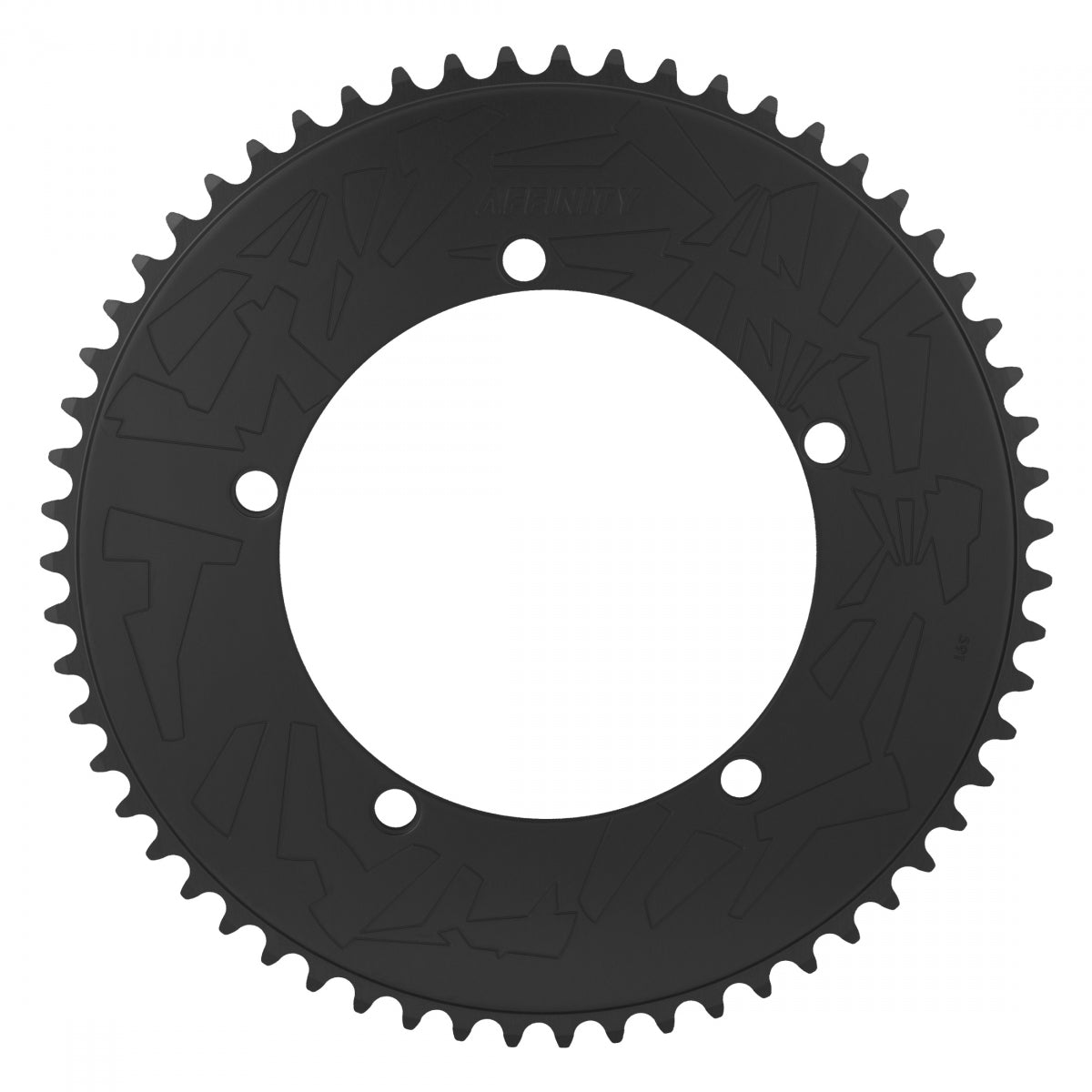 Affinity Pro Track Chainring 58t 144 BCD 5-Bolt Aluminum Hard Anodized Black