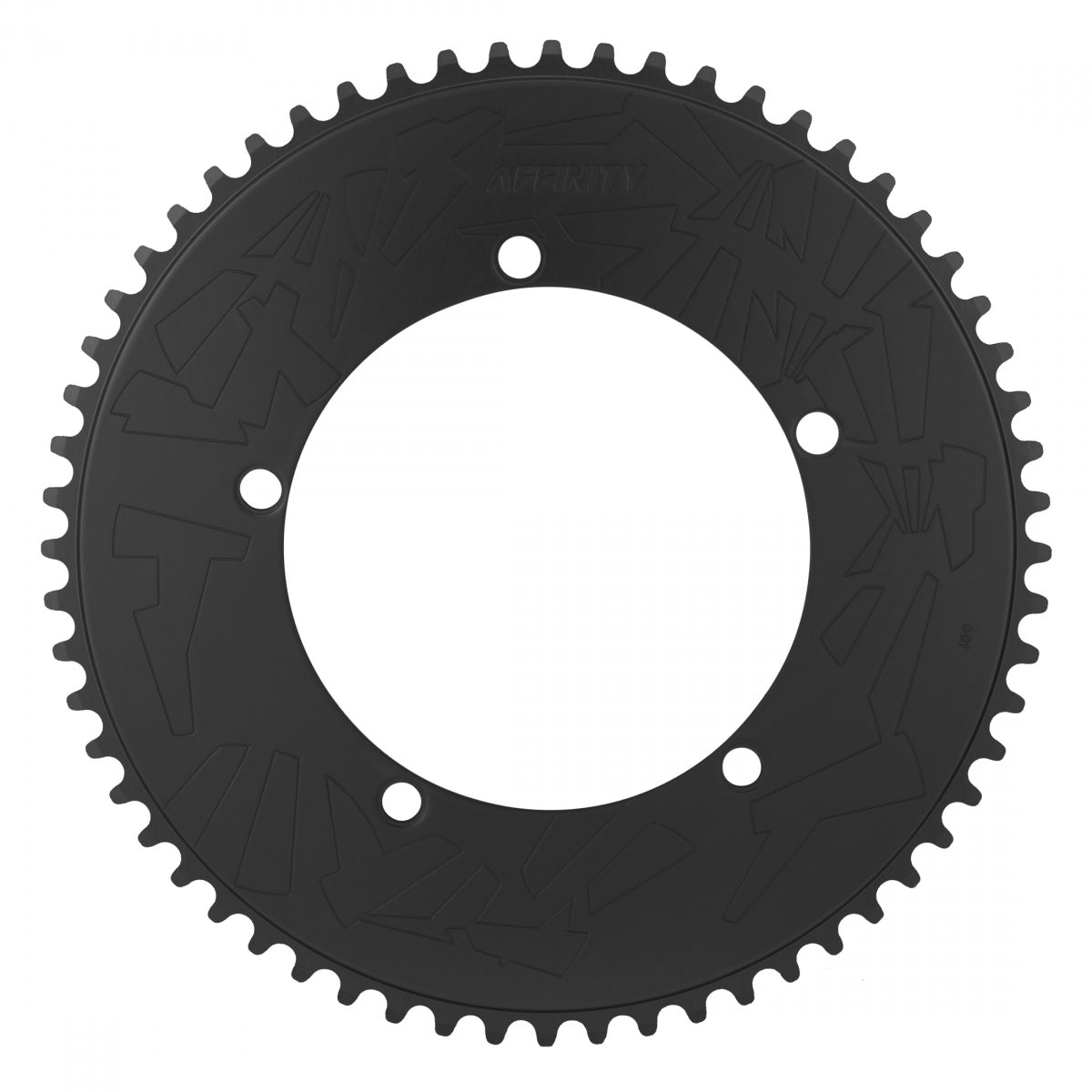 Affinity Pro Track Chainring 59t 144 BCD 5-Bolt Aluminum Hard Anodized Black