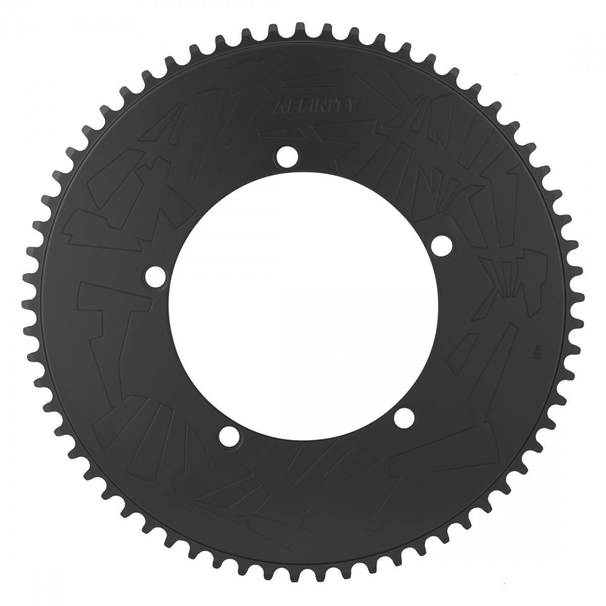 Affinity Pro Track Chainring 65t 144 BCD 5-Bolt Aluminum Hard Anodized Black