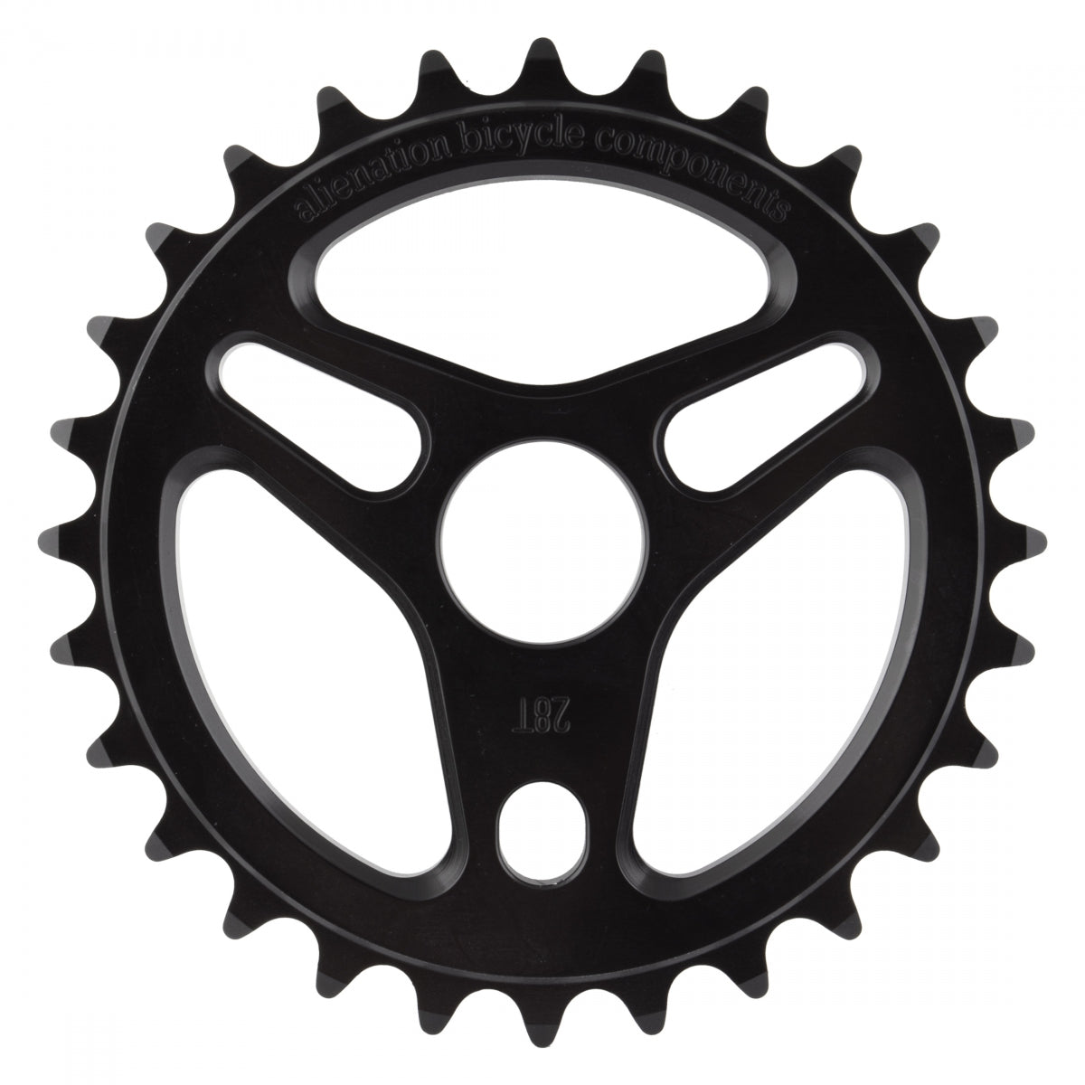Alienation Enterprise Chainring 28T 1pc 1/8in Steel Black BMX Bike