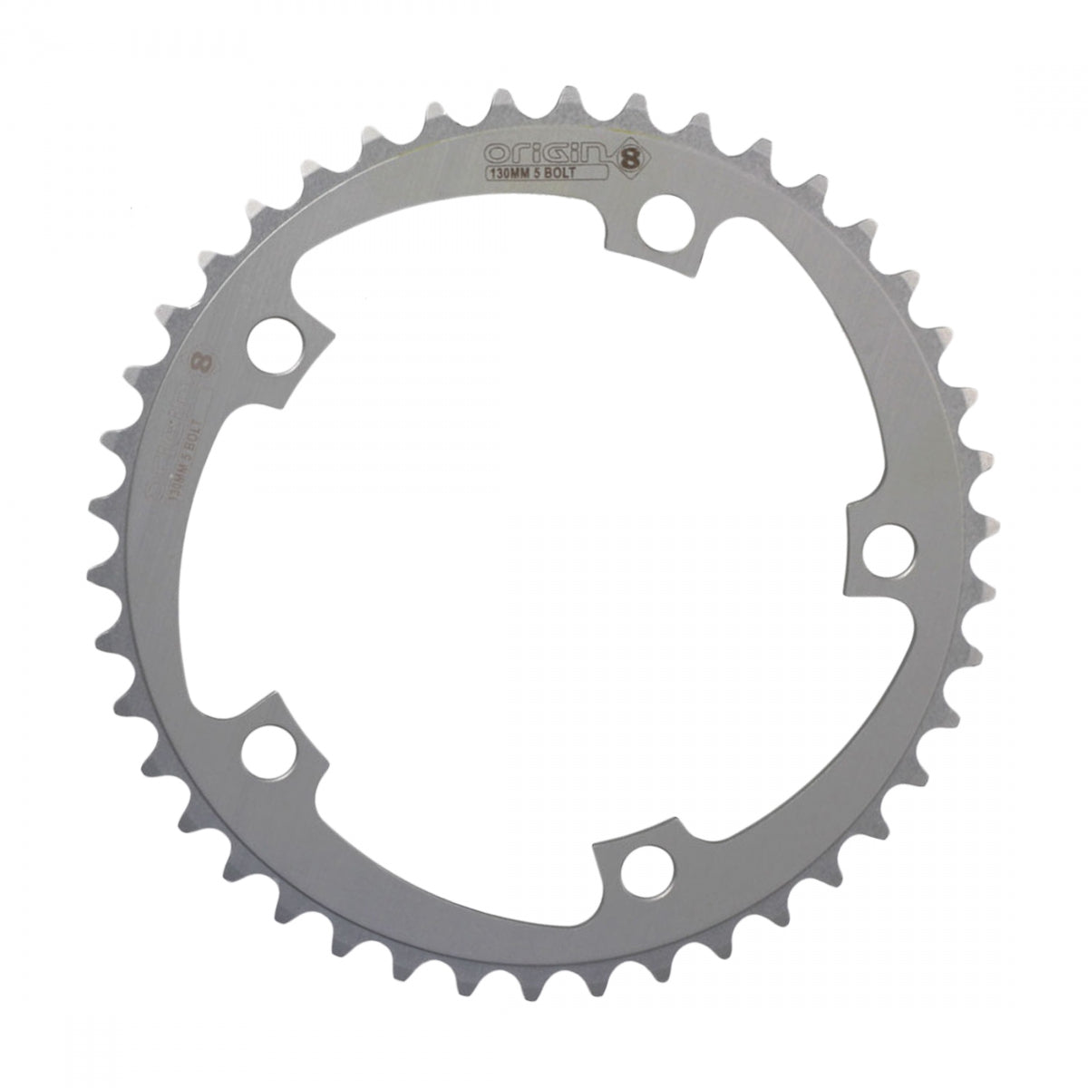 Origin8 Alloy Blade Chainring 32t 94 BCD 5-Bolt 8/9-Speed Aluminum Silver