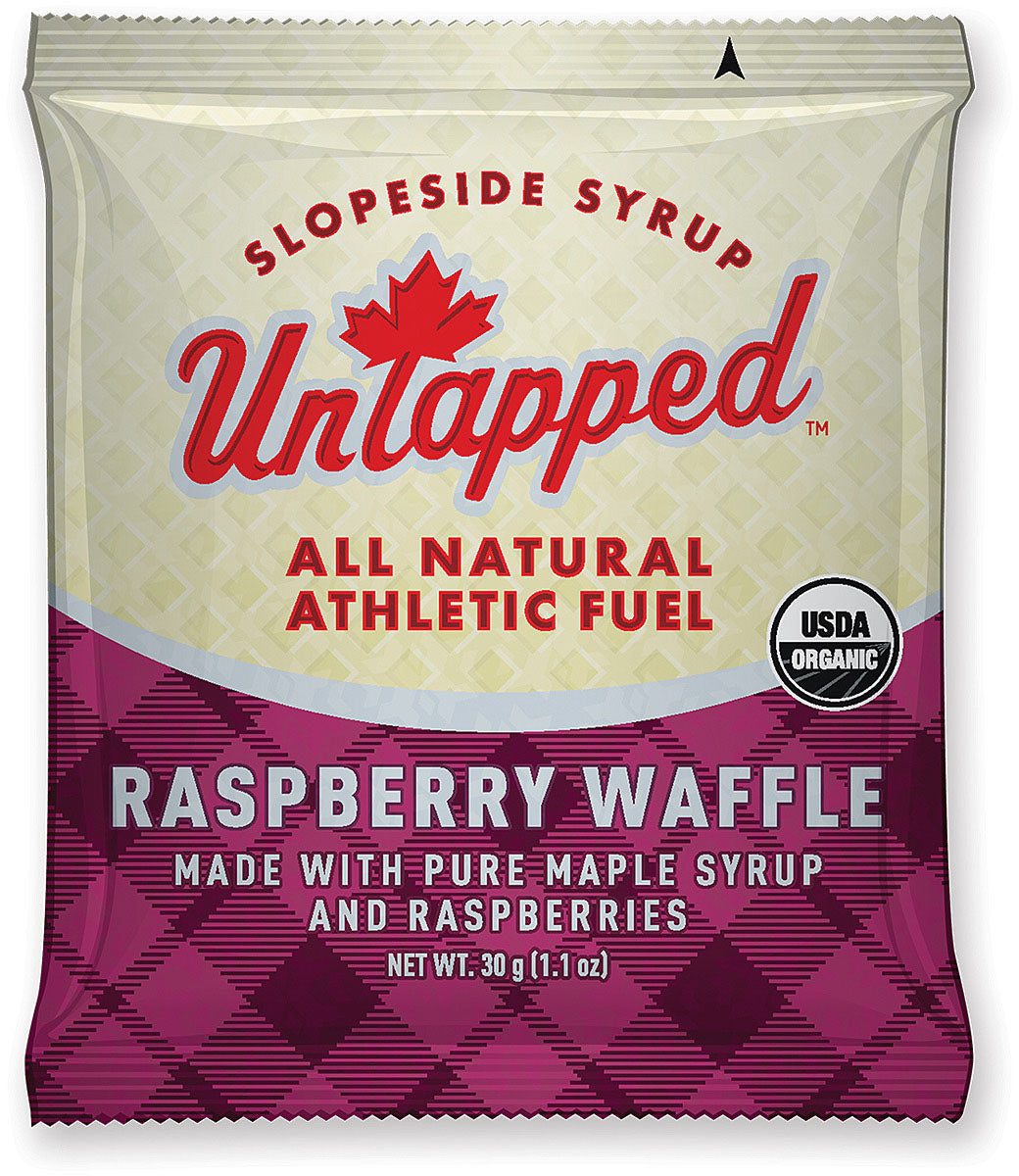 Untapped Organic Raspberry Waffle: Box of 16 USDA Organic Superfood Snacks