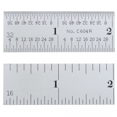 Rule, Steel, 6" 4R Rigid, Starrett