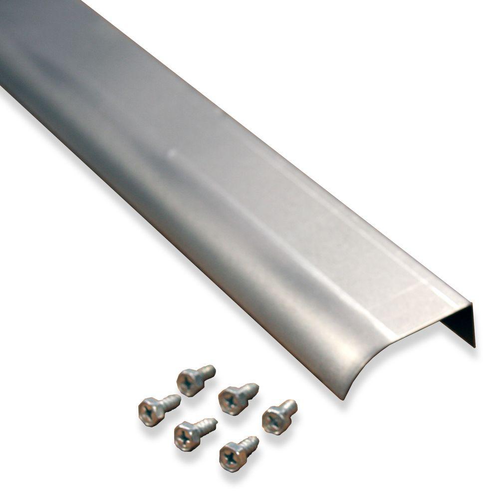 2 in. x 5 ft. Natural Fascia Mounted Aluminum Water Dispersal Gutter Edge Extension with Screws (5-Pack)