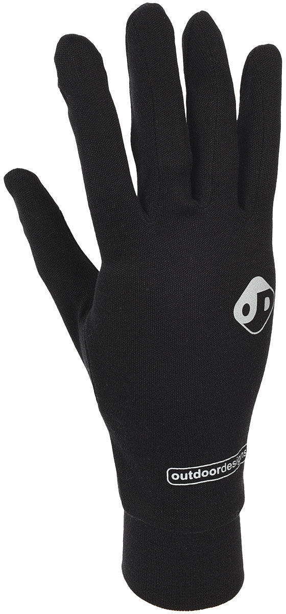 Outdoor Designs Silkon Touch Base Layer Gloves – 100% Silk Thermal Liner Gloves for Cycling, Layering, Touch Screen Compatibility, Size XS-XL