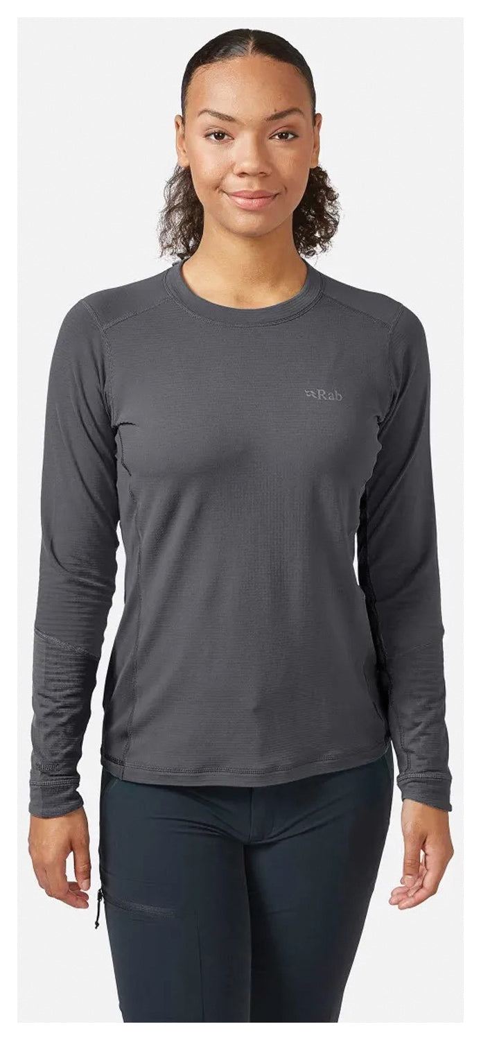 Rab Conduit Crew Women's Beluga Small - Lightweight and Versatile Outdoor Top