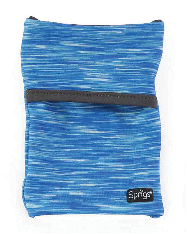 Sprigs Banjees 2-Pocket Wrist Wallet - Blue Melange Money & Document Carrier