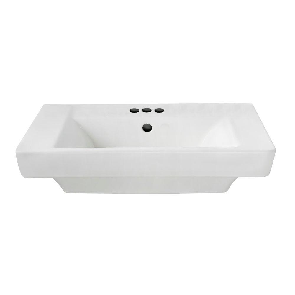 American Standard Boulevard 5 in. Pedestal Sink Basin in White