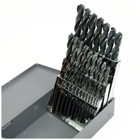 Drill Set, 29 Piece Jobber Length HSS, US Made
