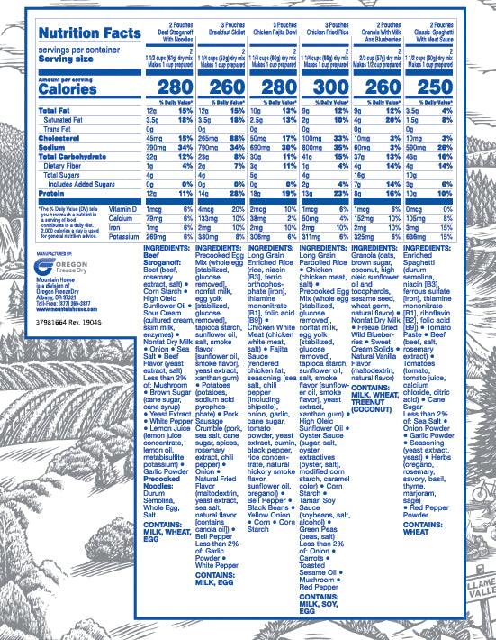 Mountain House Emergency Food Buckets | Long Shelf Life Freeze Dried Meals for Outdoor Adventures & Long-Term Storage