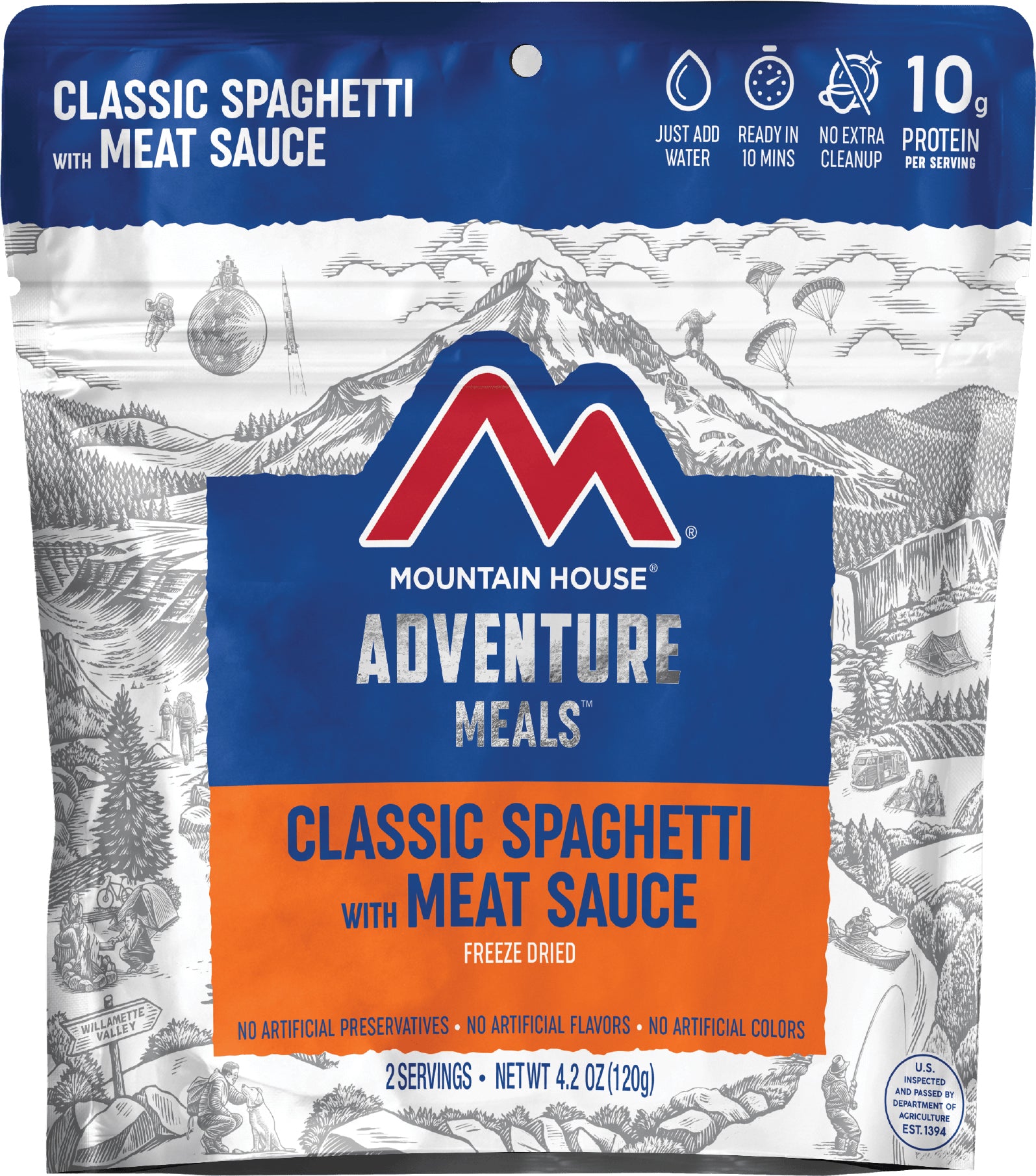 Mountain House Spaghetti with Meat and Sauce - Convenient and Delicious Camping Meal