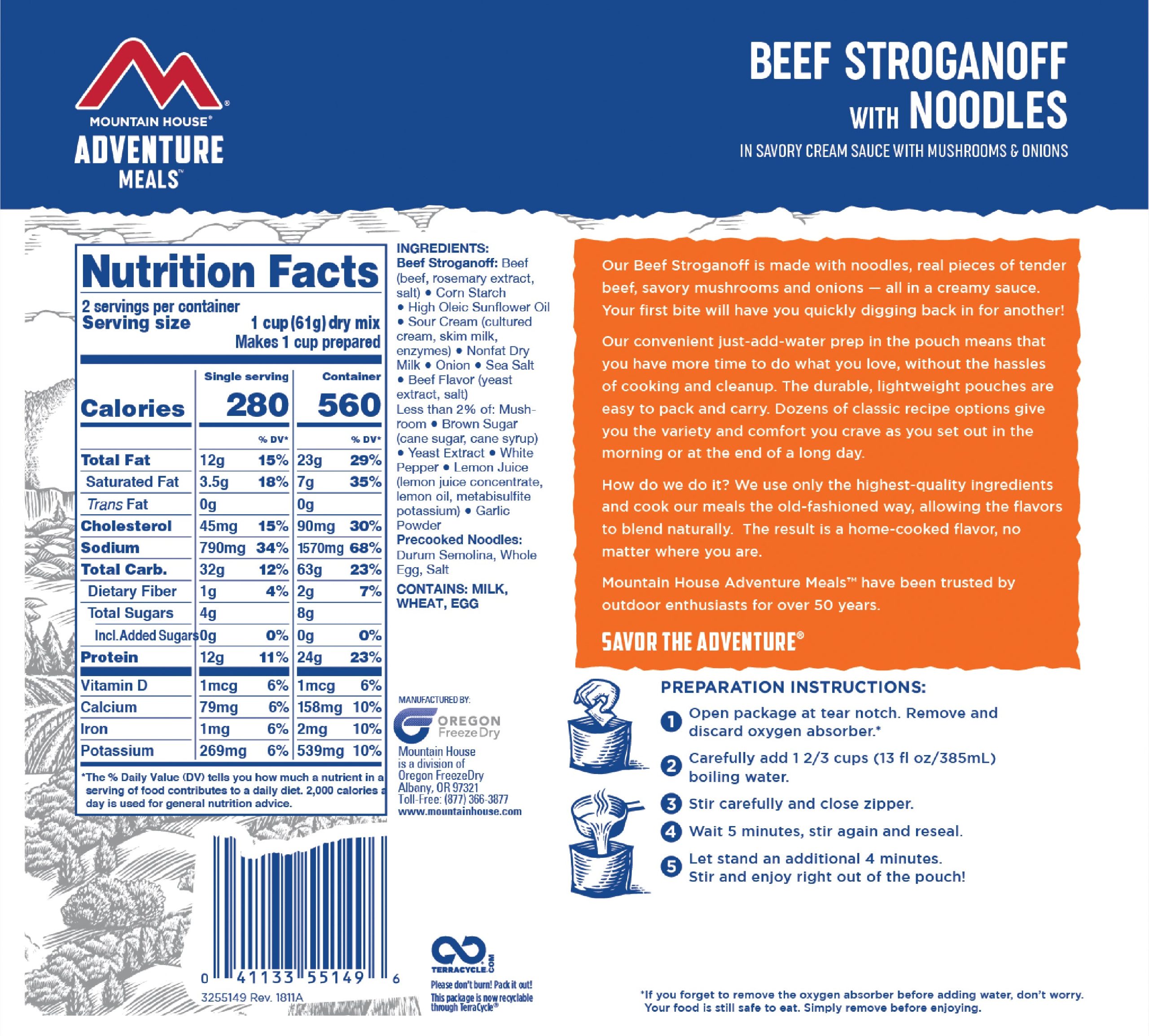 Mountain House Beef Stroganoff: Delicious and Convenient CL Meal