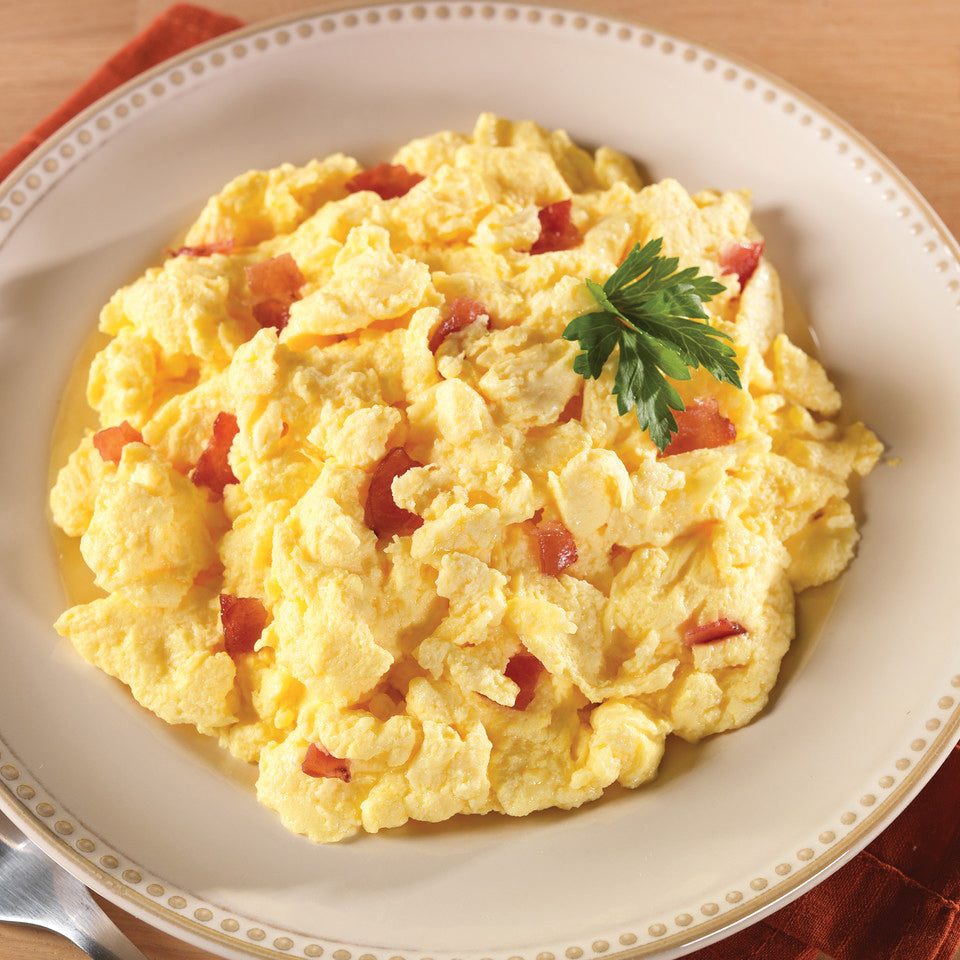 Mountain House Scrambled Eggs with Bacon Breakfast #10 Can - Convenient and Delicious Camping Meal