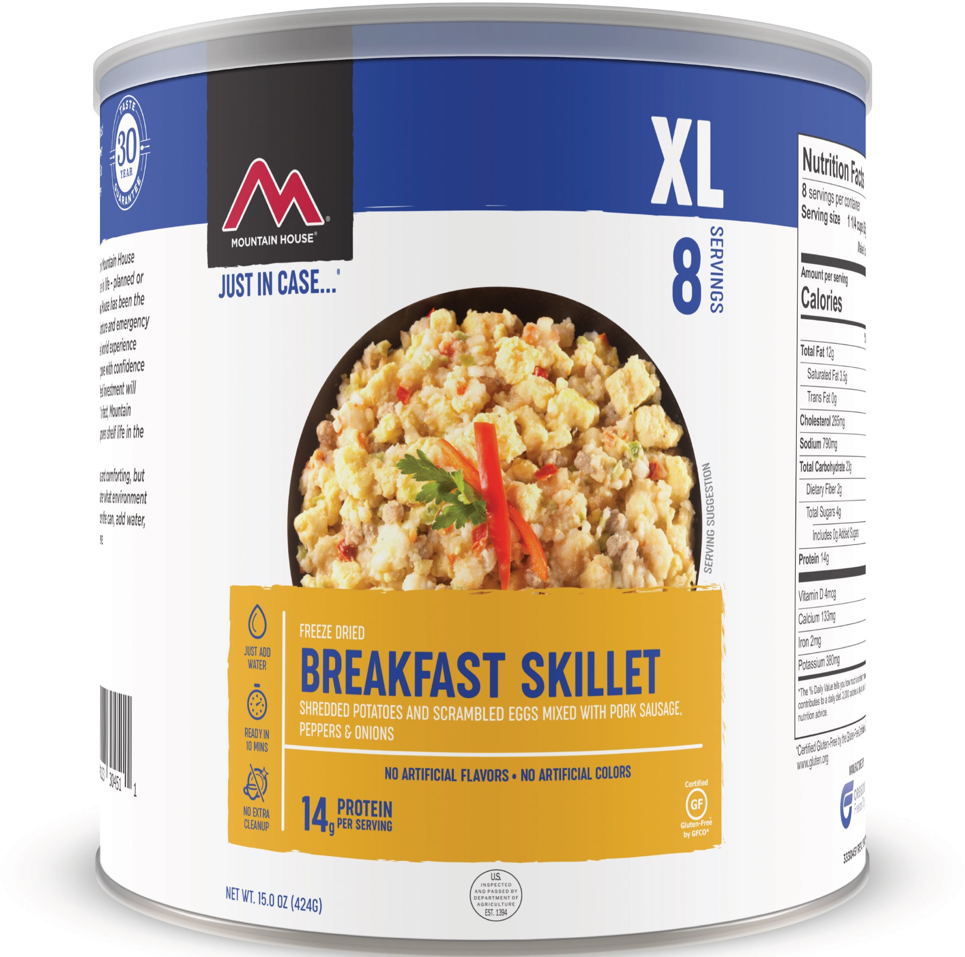 Mountain House Breakfast Skillet #10 Can - Delicious Breakfast Meal in a Convenient Can