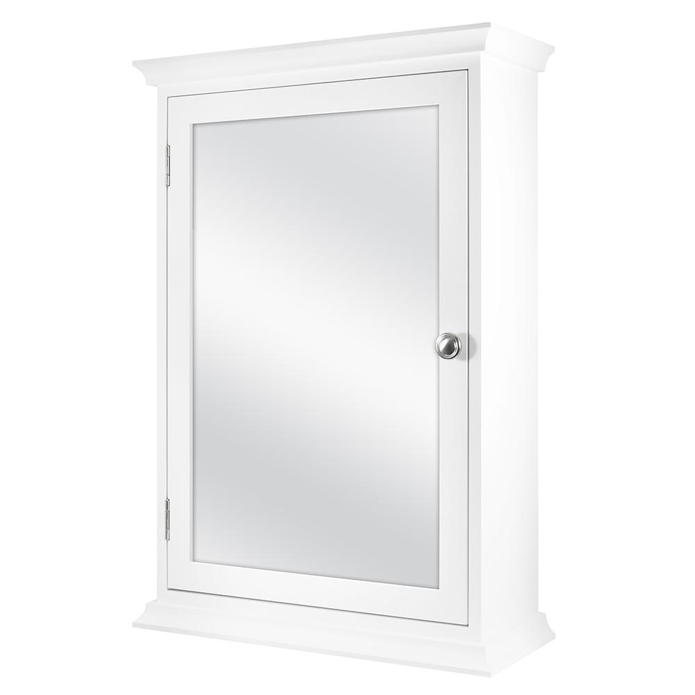 19-7/8 in. W x 28-1/4 in. H Fog Free Framed Recessed Mount Extended Storage Bathroom Medicine Cabinet in White