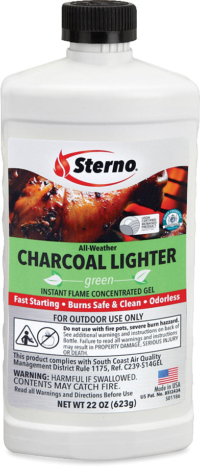 Sterno 22oz Charcoal Lighter Fluid for Quick and Easy BBQ Ignition