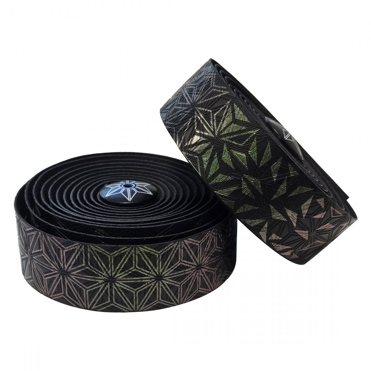 Supacaz Super Sticky Kush Star Fade RefractorÂ Bar Tape Star Fade Refractor Refractor Emerald 2200mm