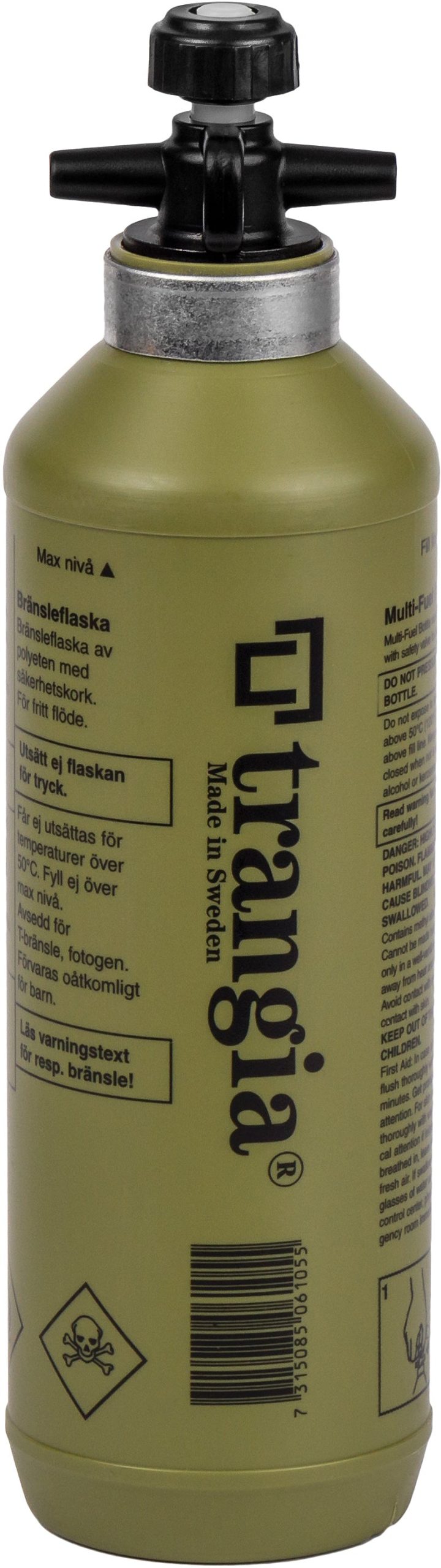 Trangia Green Fuel Bottles with Safety Valves – 0.3L, 0.5L & 1L Capacity, Lightweight, Durable Camping Stove Fuel Containers