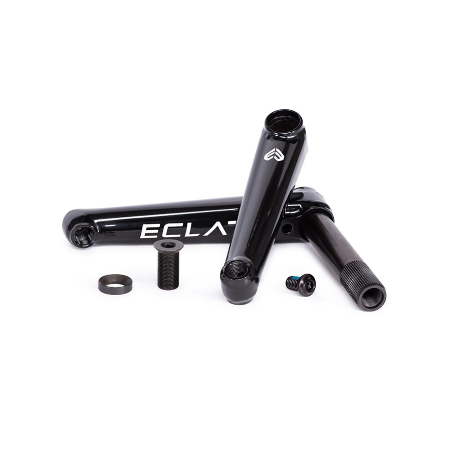 Eclat Tibia BMX Crankset with 22mm Spindle | Heat-Treated 4130 CrMo Arms, Strong Street Performance, Multiple Arm Lengths