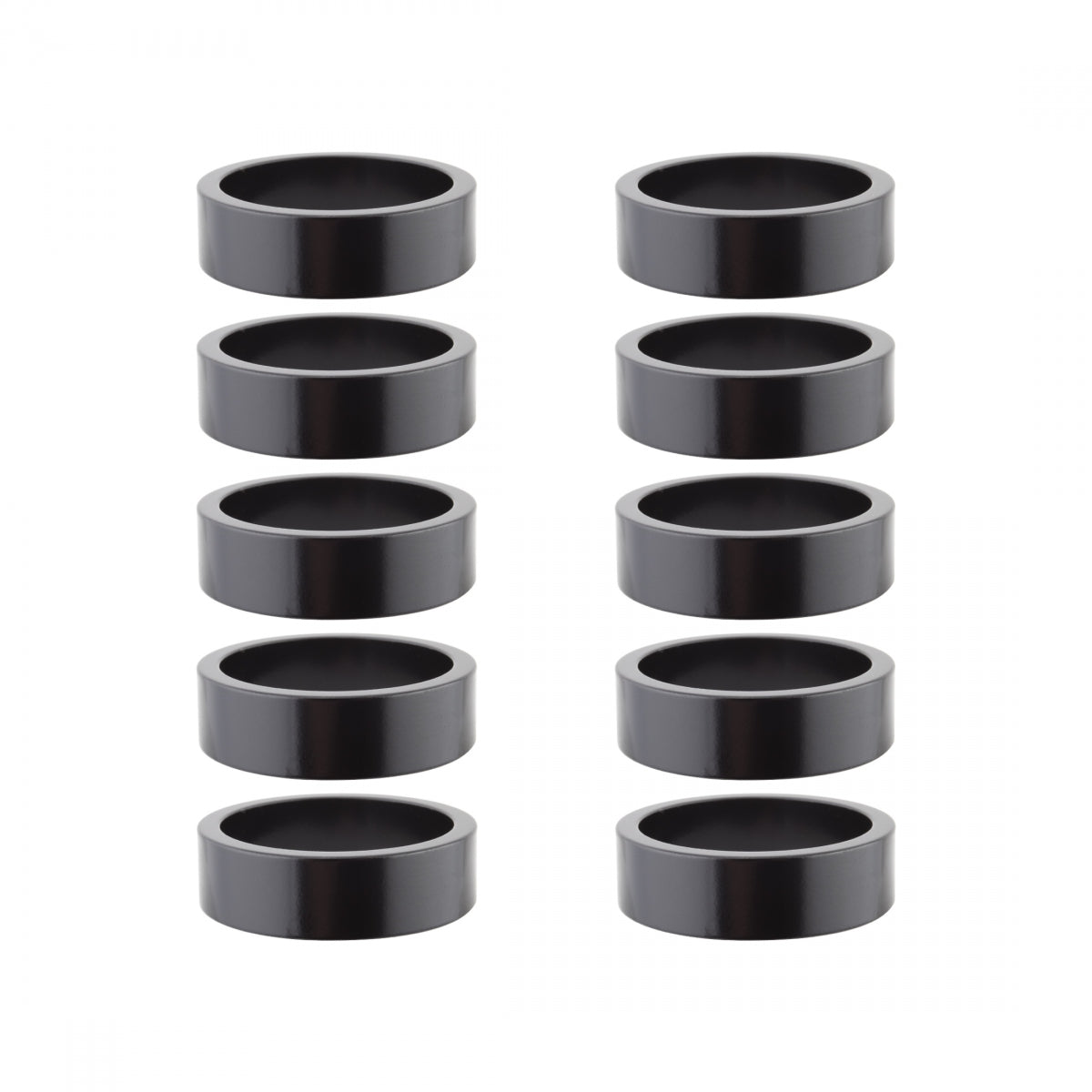Origin8 Alloy Headset Spacers 1-1/8in x 10mm Spacer Black