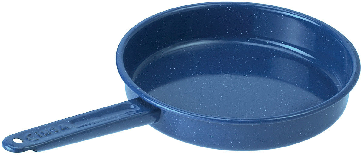 GSI Enamelware Blue 9.65" Fry Pan: Classic Tableware Set for Stylish Cooking