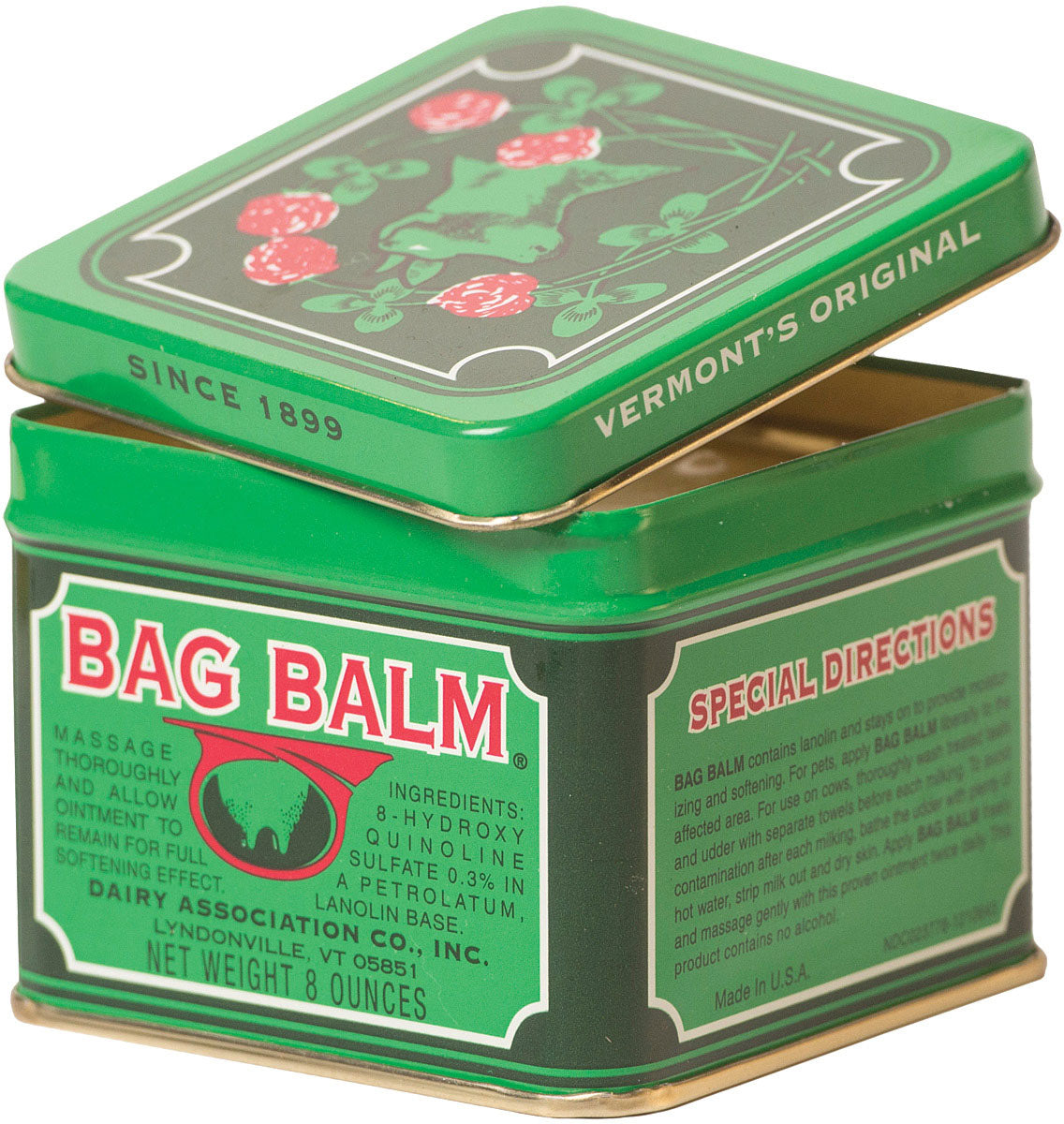 Bag Balm Skin Care & Heel Balm for Chapped Skin, Cuts & Scrapes — Soothing Lanolin-Based Multi-Purpose Moisturizer