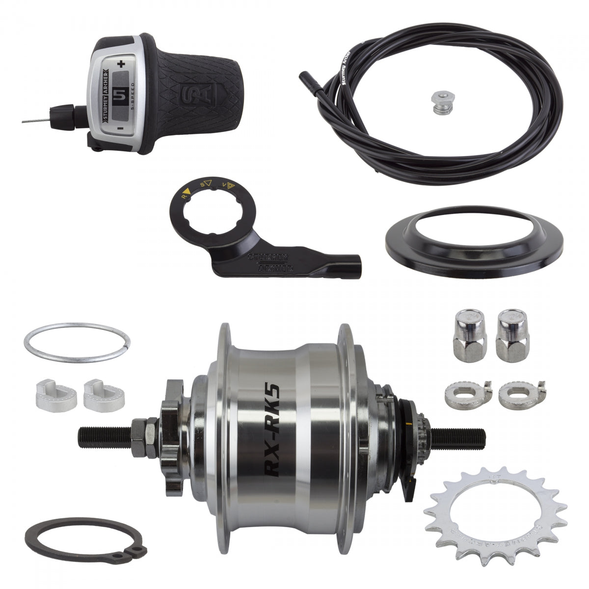 Premium Sturmey Archer 5-Speed Bicycle Hub Kits – Heavy-Duty Alloy Disc Brake Compatible Internal Gear Switchers