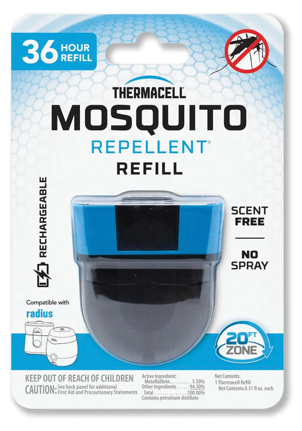 Thermacell Rechargeable Refill - 36 Hours of Continuous Protection