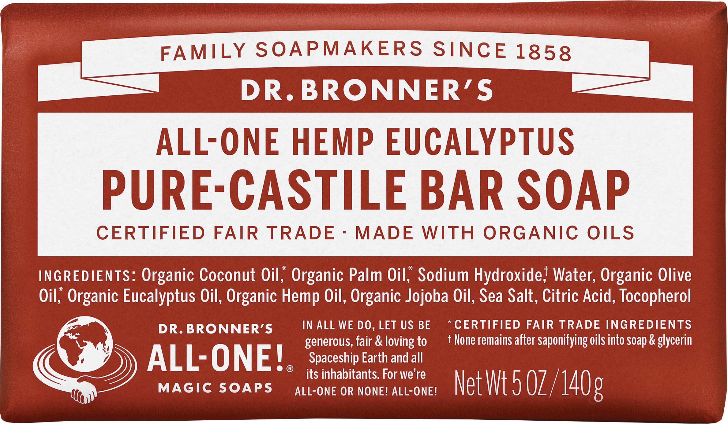 Dr. Bronner's Eucalyptus Liquid Soap: All-in-One Bar Soap, Shampoo, and Body Wash