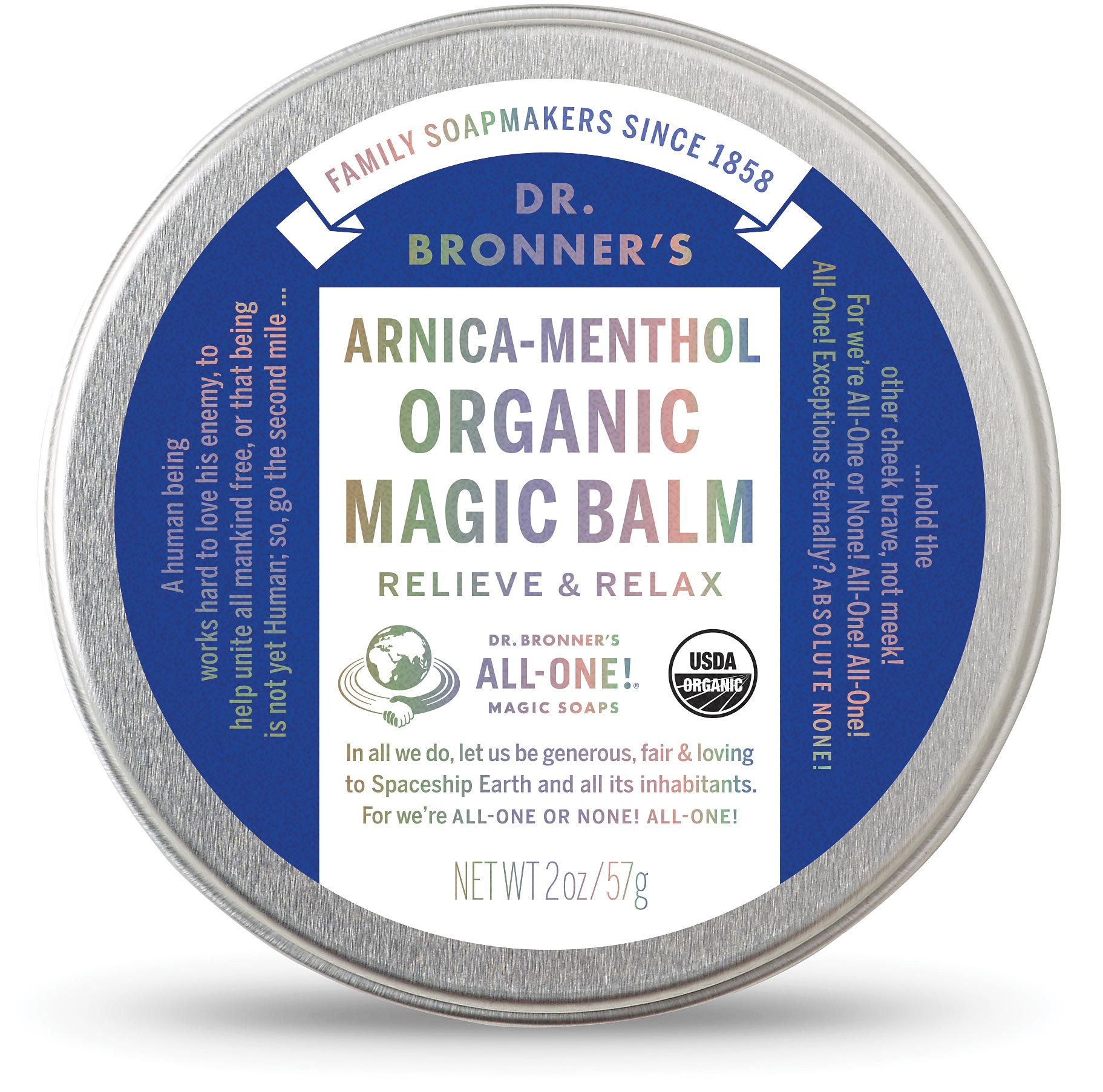 Dr. Bronner's Arnica Menthol Magic Balm - Soothing Relief for Aches and Pains