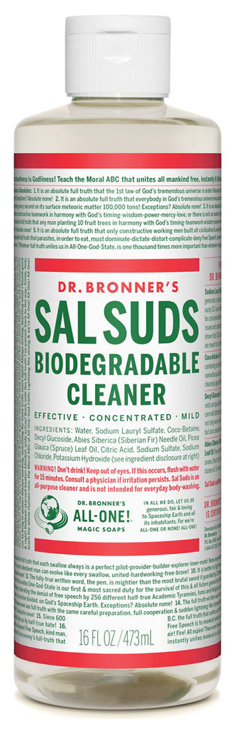 Dr. Bronner's Sal Suds 16oz: Powerful All-Purpose Cleaner for a Sparkling Clean Home